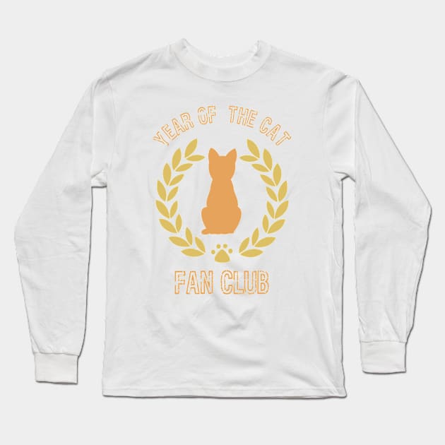 year of the cat fan club Long Sleeve T-Shirt by anemocha